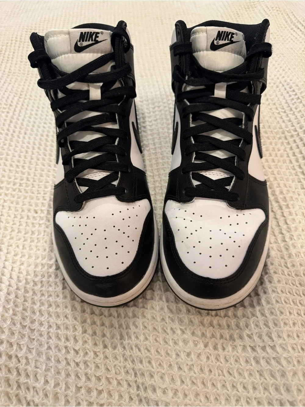 Nike Black and White Mid-Top DUNKS